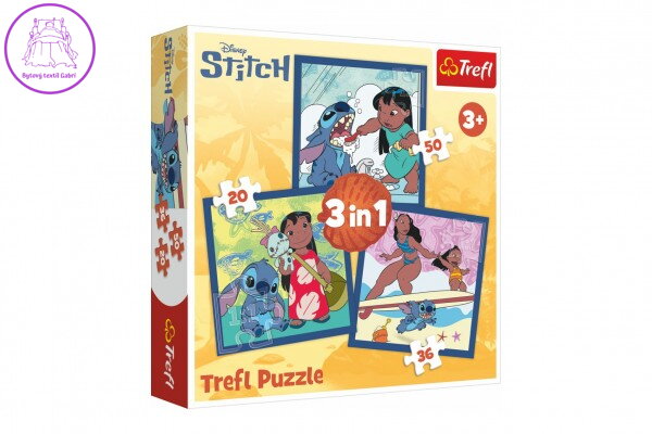 Puzzle 3v1 Lilo&Stitch - Čas se Stitchem 20x19,5cm v krabici 28x28x6cm Puzzle 3v1 Lilo&Stitch - Čas se Stitchem 20x19,5cm v krabici 28x28x6cm