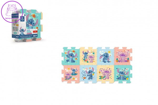 Pěnové puzzle Lilo & Stitch 32x32x1cm 8ks v sáčku 0m+ Pěnové puzzle Lilo & Stitch 32x32x1cm 8ks v sáčku 0m+
