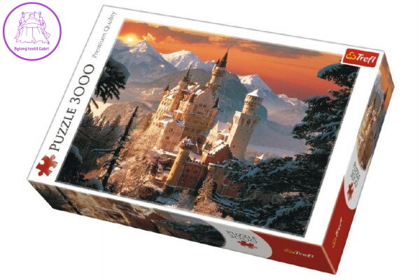 Puzzle Zimní zámek Neuschwanstein 3000 dílků 116x85cm v krabici 40x27x9cm