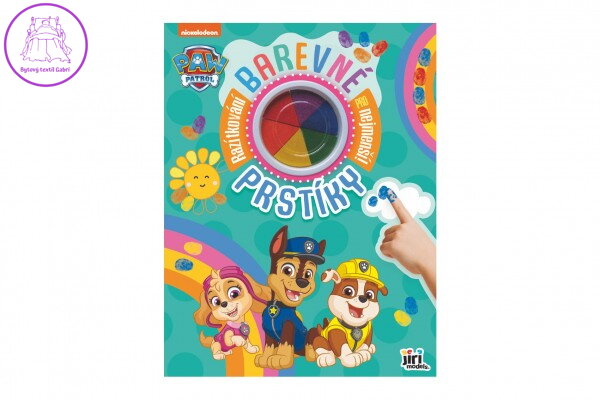 Sešit Barevné prstíky Tlapková patrola/Paw patrol s prstovými barvami 23x30cm