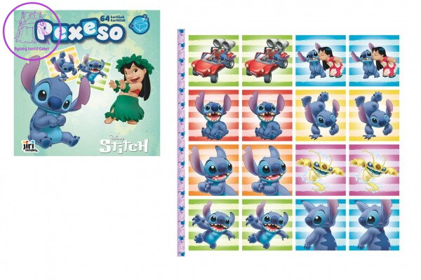 Pexeso v sešitu s omalovánkami Lilo & Stitch 21,5x21,5cm Pexeso v sešitu s omalovánkami Lilo & Stitch 21,5x21,5cm