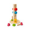 Bigjigs Toys Dřevěná věž s maticemi a šrouby