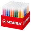 Vláknový fix STABILO power max 140 ks box - 18 různých barev