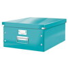 Archivačná krabica, A3, lakový lesk, LEITZ "Click&Store", ľadovo modrá