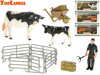 Zoolandia kráva s telátkem a doplňky 4druhy v krabičce