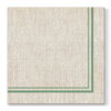 Ubrousky PAW AIRLAID L 40x40cm Natural Frame Dark Green