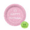 Papírový talíř PAW Eco 23 cm Special Day - light pink