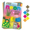 Složka barevného papíru - výkres ART CARTON RIS NEON A4 250g (35 ks) mix 7 barev/x5