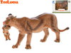 Zoolandia lev / lvice s mládětem 13cm v krabičce