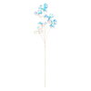 Dekorace - Květ na stonku 69 cm, holografická bílá