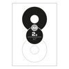 Etikety Top Stick A4/100 ks, priemer 117 mm - 2 CD/DVD etikety, biele
