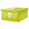Archivačná krabica, A3, lakový lesk, LEITZ "Click&Store", zelená
