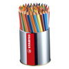 Tříhranné barvičky STABILO Trio silná 92 ks box - 18 různých barev