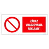 Etikety Info - Zákaz vhadzovania reklamy 262x115 mm