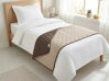 Šála na postel Ultra 53R/C06-881 tmavě hnědá/oříšek 68x140 cm