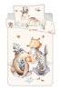 Jerry Fabrics Povlečení do postýlky Zvířátka Woodland baby 100x135, 40x60 cm