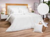 Dadka Povlečení atlas grádl Polycotton bílý pruh 140x200, 70x90 cm