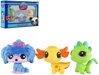 LPS Littlest Pet Shop figurka zvířátko mazací guma set 3ks