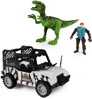 Auto terénní džíp s dinosaurem a figurkou vojáka na baterie Světlo Zvuk
