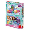 DINO Puzzle Gábi na duze 2x48 dílků 26x18cm skládačka