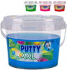 Sliz Putty King 350g XXL zábavná hmota sliz s glitry v kbelíku 4 barvy