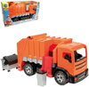 LENA GIGA TRUCKS Auto 2 osé funkční popeláři + 2 kontejnery na písek