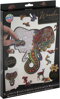 DŘEVO Puzzle obrysové na desce Slon 132 dílků set skládačka se stojánkem