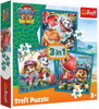 TREFL PUZZLE Dinosauří ostrov Tlapková Patrola 20x20cm skládačka 3v1