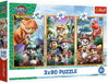 TREFL PUZZLE Dinosauří hrdinové Tlapková Patrola 18x28cm 3x80 dílků 3v1