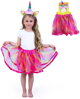 KARNEVAL Šaty tutu sukně 3-10 let (104-146cm) s čelenkou jednorožec *KOSTÝM*