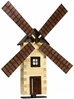 WALACHIA Větrný mlýn na zeď W15B Hobby Kit DŘEVĚNÁ STAVEBNICE
