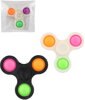 Spinner bubble pops fidget antistresový 2v1 s pop it bublinami 3 barvy