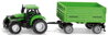SIKU Traktor Deutz-Fahr set s přívěsem Fortuna model kov 1606