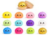 Knedlíček Squishy Dumpling mačkací antistresový kawai knedlík 12 barev