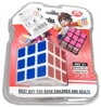 Hra kostka magická bílá 19cm set hlavolam s přívěskem na klíče