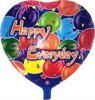 Balónek nafukovací Happy Everyday srdce 1ks