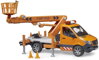 BRUDER 02679 Auto MB Sprinter s montážní plošinou model na baterie Světlo Zvuk