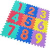 ALLTOYS Pěnové puzzle Čísla (30x30)