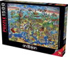ANATOLIAN Puzzle Evropský svět 1500 dílků