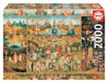 EDUCA Puzzle Zahrada pozemských rozkoší 2000 dílků