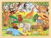 GOKI Dřevěné puzzle Afrika 48 dílků