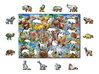WOODEN CITY Dřevěné puzzle Zvířecí pohlednice 2v1, 505 dílků EKO