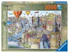 RAVENSBURGER Puzzle Kolem Velké Británie a Irska 1000 dílků