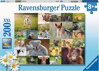 RAVENSBURGER Puzzle Koláž zvířecích mláďat XXL 200 dílků