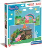CLEMENTONI Puzzle Prasátko Peppa: Zábava s kamarády 2x60 dílků