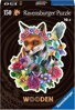 RAVENSBURGER Dřevěné obrysové puzzle Barevná liška 150 dílků