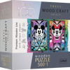 TREFL Wood Craft Origin puzzle Mickey Mouse a Minnie 501 dílků