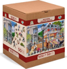 WOODEN CITY Dřevěné puzzle Hlavní ulice 2v1, 505 dílků EKO