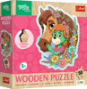 Dřevěné obrysové puzzle Treflíci: Šťastná rodina 50 dílků