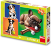 DINO Puzzle Psí sportovci 3x55 dílků
